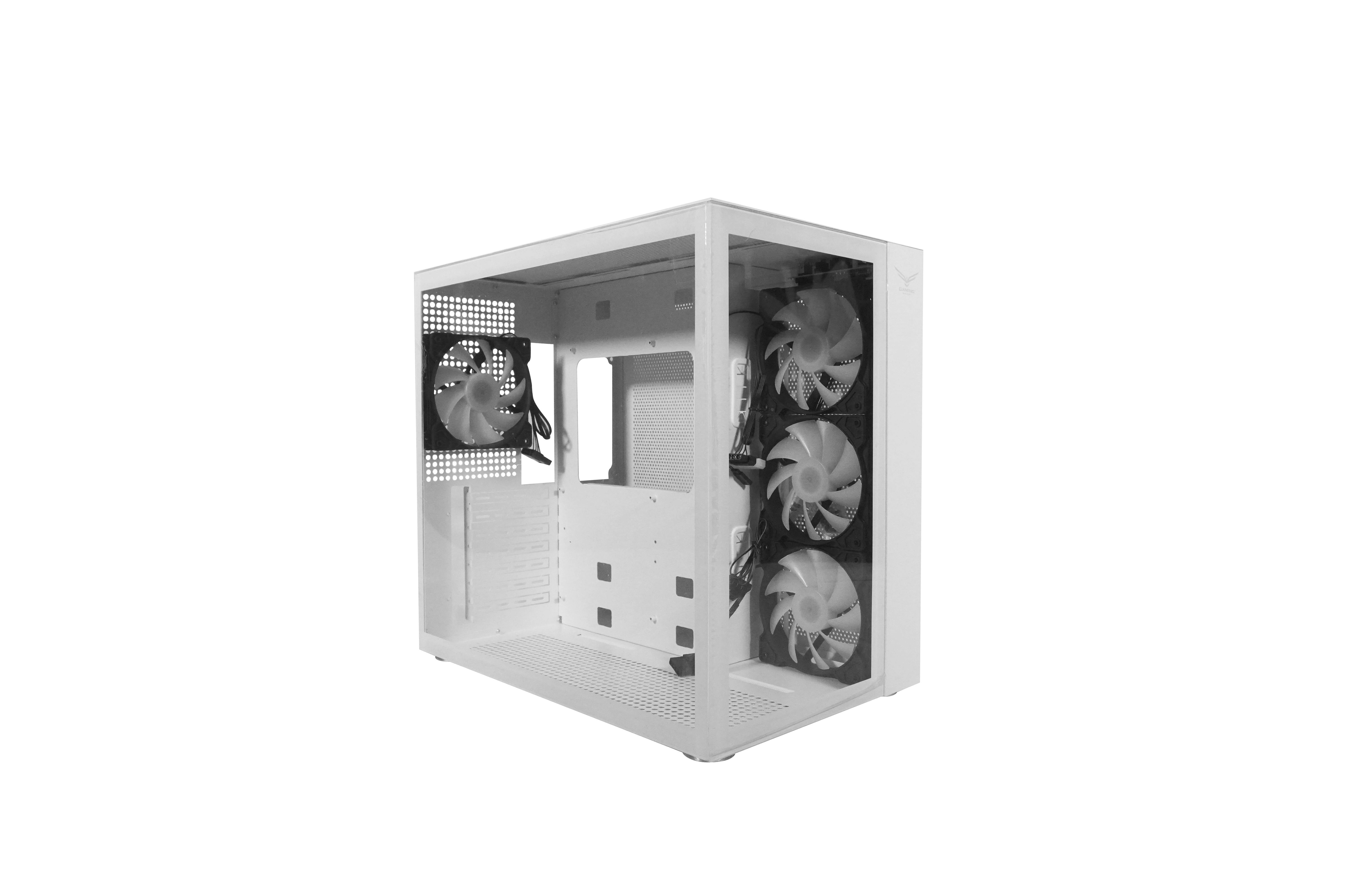 GABINETE GAMING NACEB WHITE NOVA NA-0633 CRISTAL TEMPLADO - MICRO, MII, ATX; USB 3.0 Y TIPO C GABINETE GAMING NACEB WHITE NOVA NA-0633 CRISTAL TEMPLADO - MICRO, MII, ATX; USB 3.0 Y TIPO C